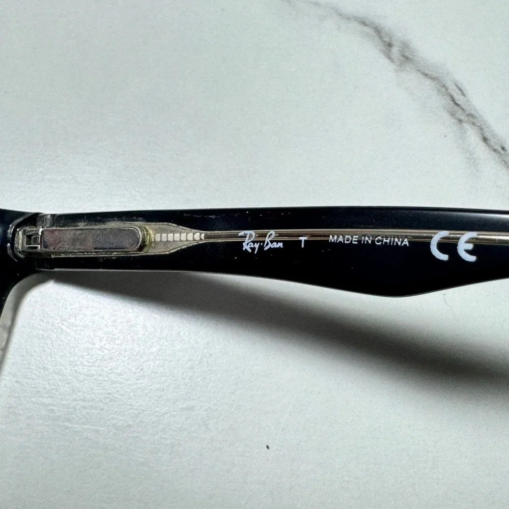 Ray-Ban RB 5150 2034 Black Transparent Rectangular Eyeglass Frames 52-19-135